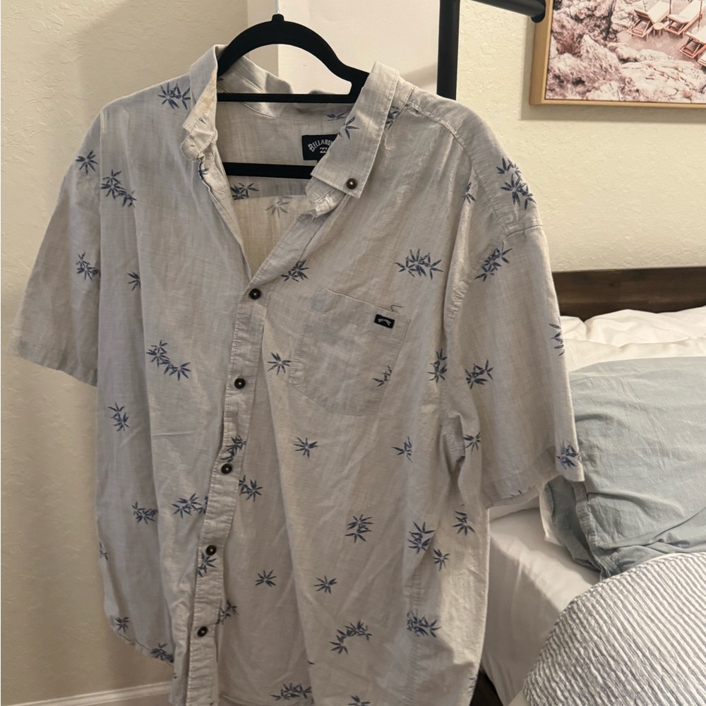 Men's Gray Printed Shirt